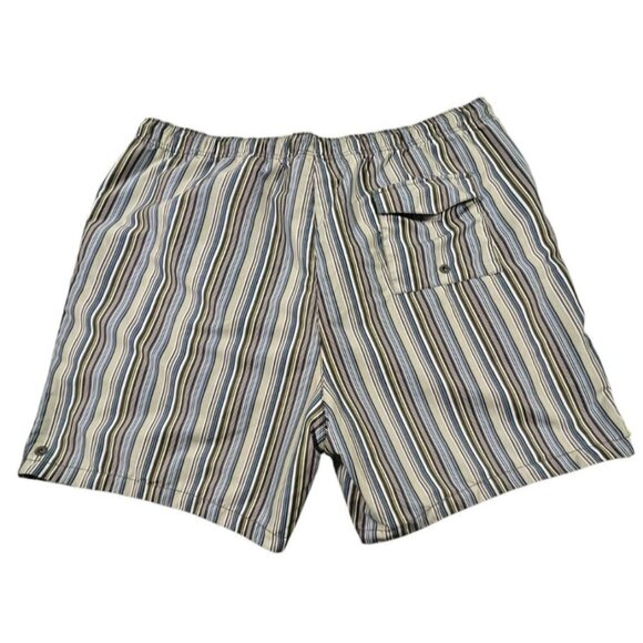 Tommy Bahama Men’s Striped Reversible Swim Trunks w/ Pockets - Large - Picture 2 of 11